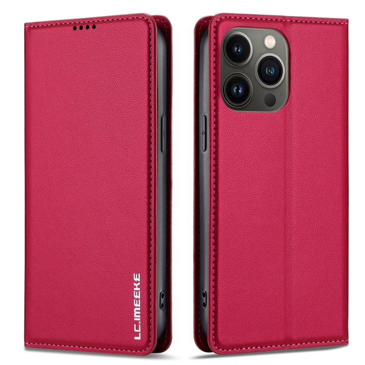 For iPhone 11 Pro Max LC.IMEEKE L1 Series Frosted Fine Texture PU Phone Case