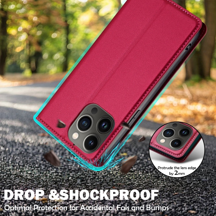 For iPhone 11 Pro Max LC.IMEEKE L1 Series Frosted Fine Texture PU Phone Case