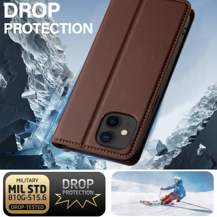 For iPhone 12 mini / 13 mini LC.IMEEKE L1 Series Frosted Fine Texture PU Phone Case