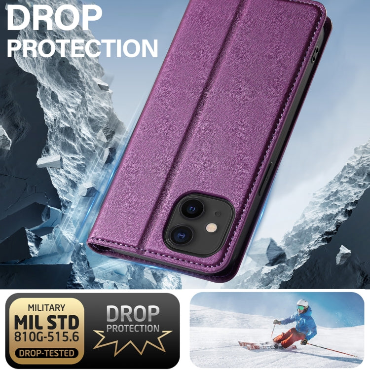 For iPhone 12 mini / 13 mini LC.IMEEKE L1 Series Frosted Fine Texture PU Phone Case