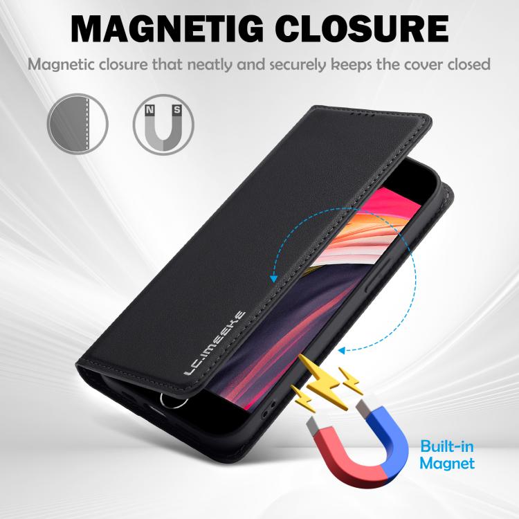 For iPhone 16e / 17e LC.IMEEKE L1 Series Frosted Fine Texture PU Phone Case