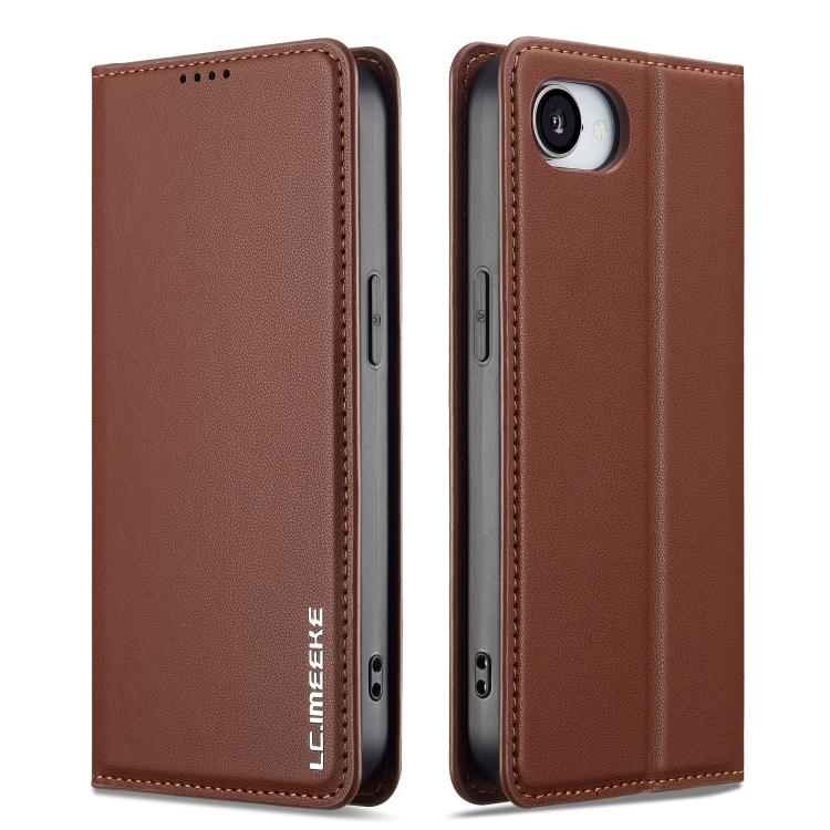 For iPhone 16e / 17e LC.IMEEKE L1 Series Frosted Fine Texture PU Phone Case