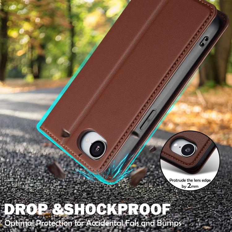 For iPhone 16e / 17e LC.IMEEKE L1 Series Frosted Fine Texture PU Phone Case