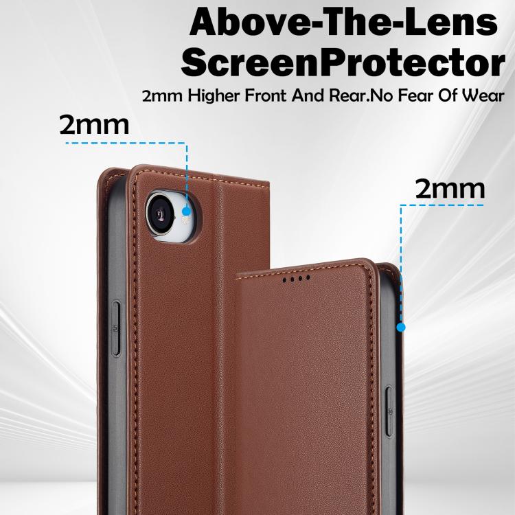 For iPhone 16e / 17e LC.IMEEKE L1 Series Frosted Fine Texture PU Phone Case