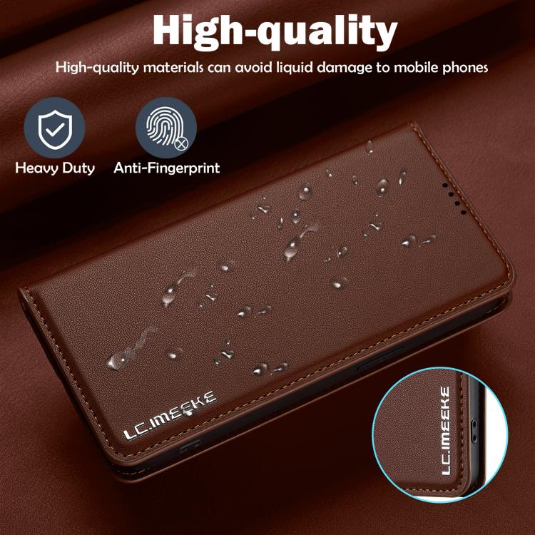 For iPhone 16e / 17e LC.IMEEKE L1 Series Frosted Fine Texture PU Phone Case