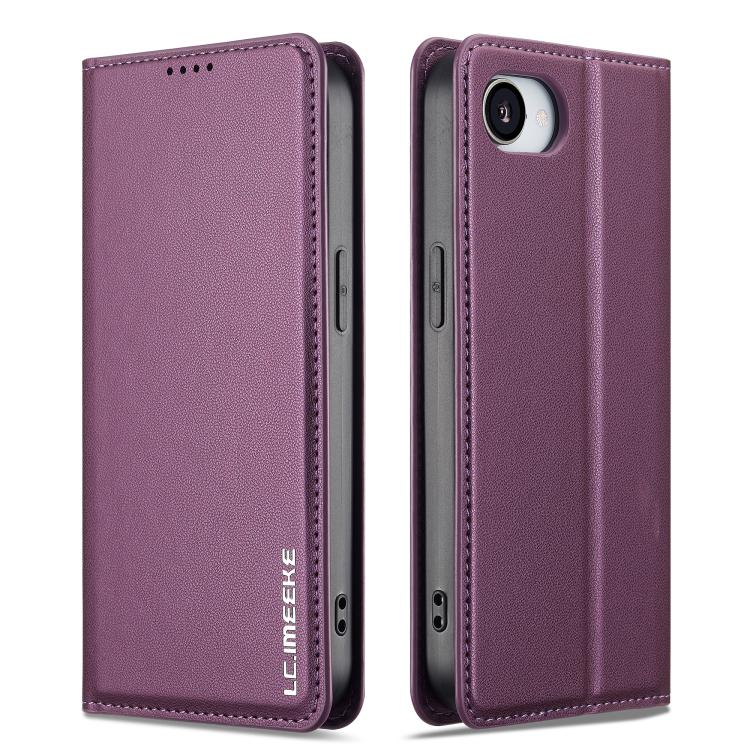 For iPhone 16e / 17e LC.IMEEKE L1 Series Frosted Fine Texture PU Phone Case