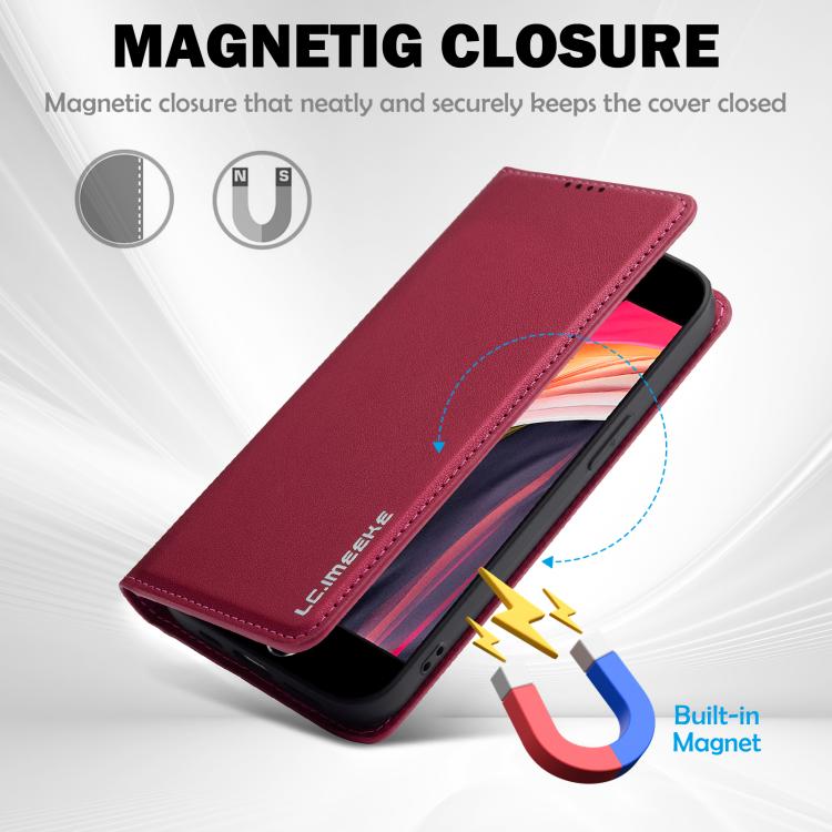 For iPhone 16e / 17e LC.IMEEKE L1 Series Frosted Fine Texture PU Phone Case