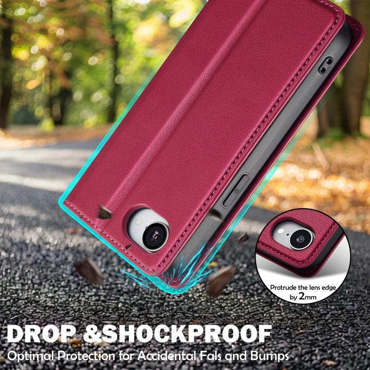 For iPhone 16e / 17e LC.IMEEKE L1 Series Frosted Fine Texture PU Phone Case