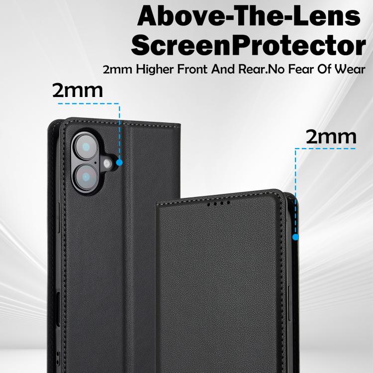 For iPhone 17 LC.IMEEKE L1 Series Frosted Fine Texture PU Phone Case