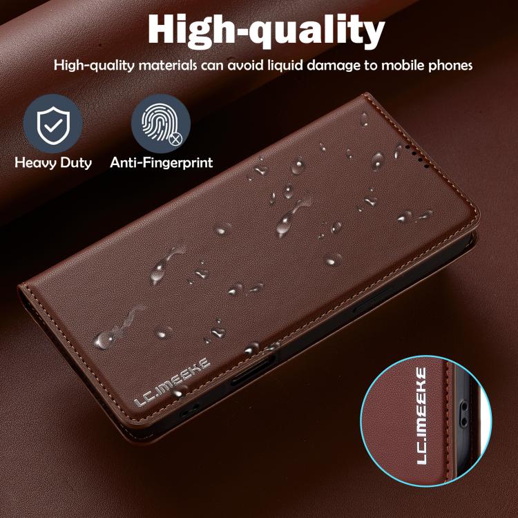 For iPhone 17 LC.IMEEKE L1 Series Frosted Fine Texture PU Phone Case