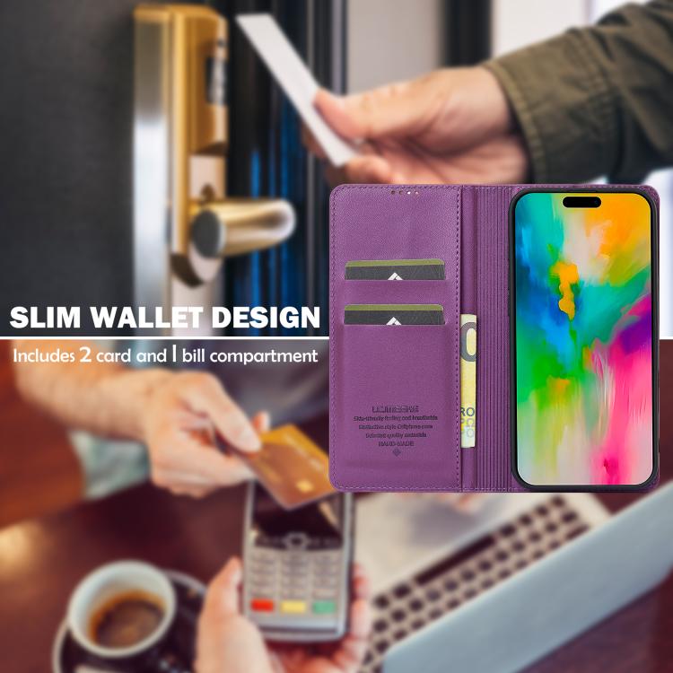 For iPhone 17 LC.IMEEKE L1 Series Frosted Fine Texture PU Phone Case