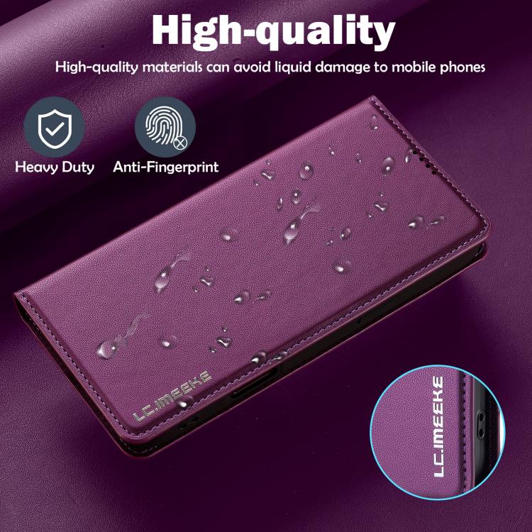 For iPhone 17 LC.IMEEKE L1 Series Frosted Fine Texture PU Phone Case