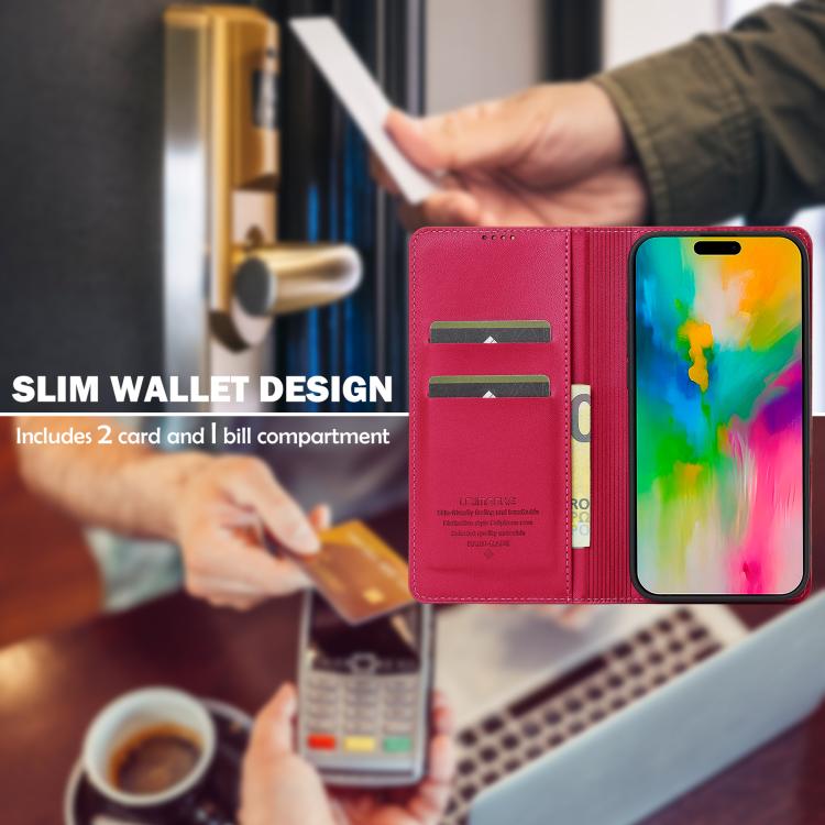For iPhone 17 LC.IMEEKE L1 Series Frosted Fine Texture PU Phone Case