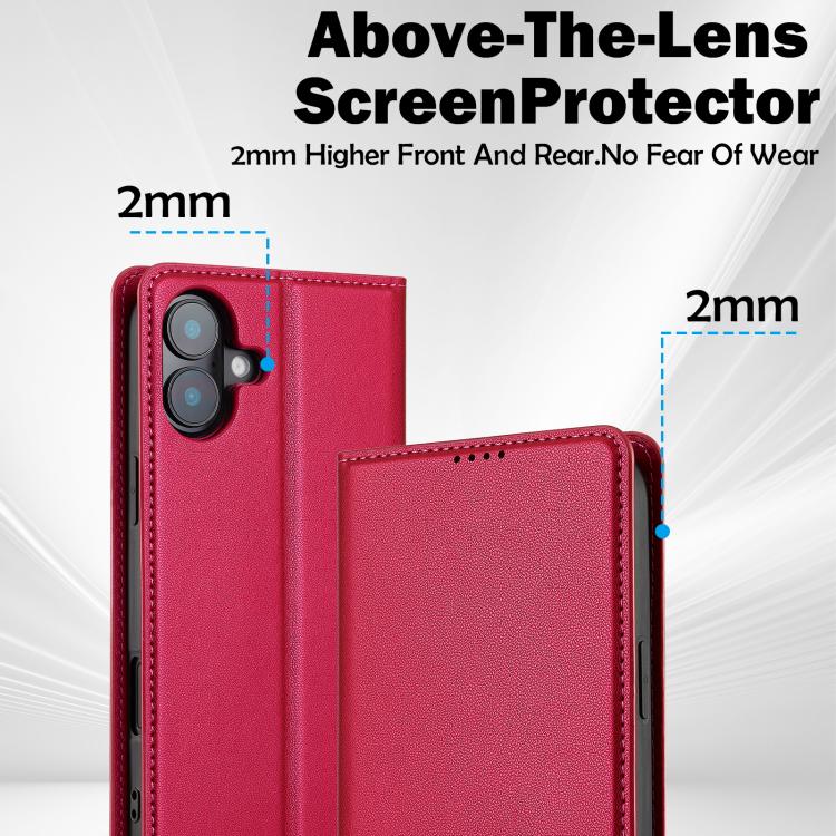 For iPhone 17 LC.IMEEKE L1 Series Frosted Fine Texture PU Phone Case
