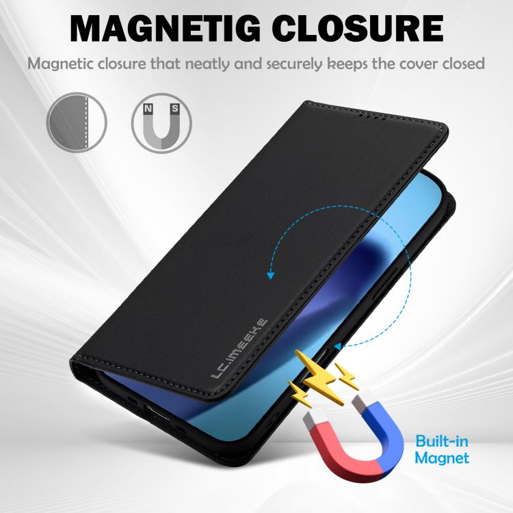 For iPhone Air LC.IMEEKE L1 Series Frosted Fine Texture PU Phone Case