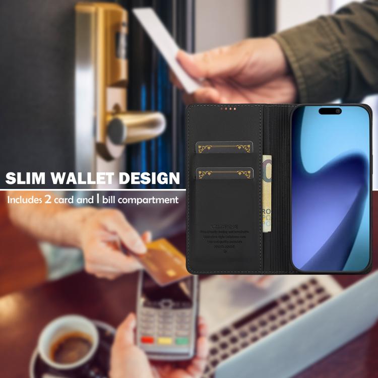 For iPhone Air LC.IMEEKE L1 Series Frosted Fine Texture PU Phone Case