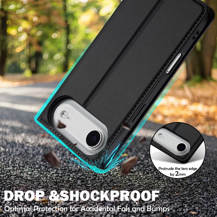 For iPhone Air LC.IMEEKE L1 Series Frosted Fine Texture PU Phone Case