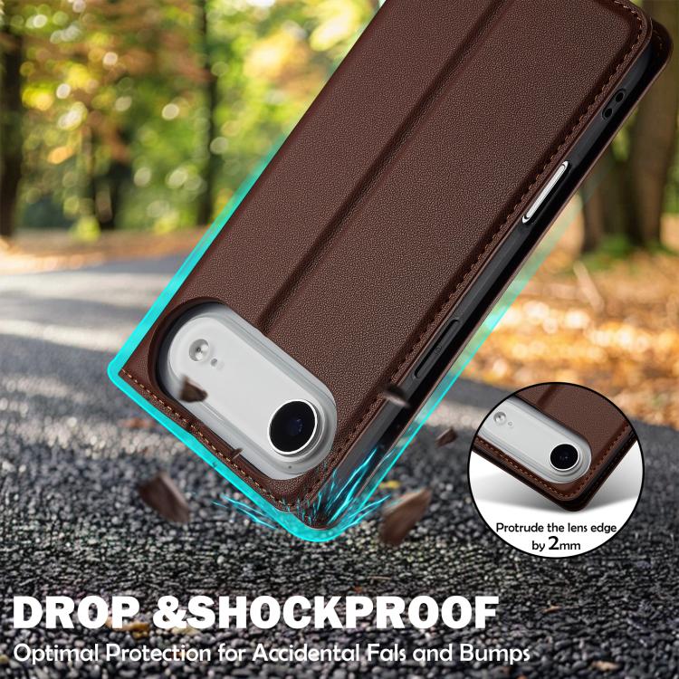For iPhone Air LC.IMEEKE L1 Series Frosted Fine Texture PU Phone Case