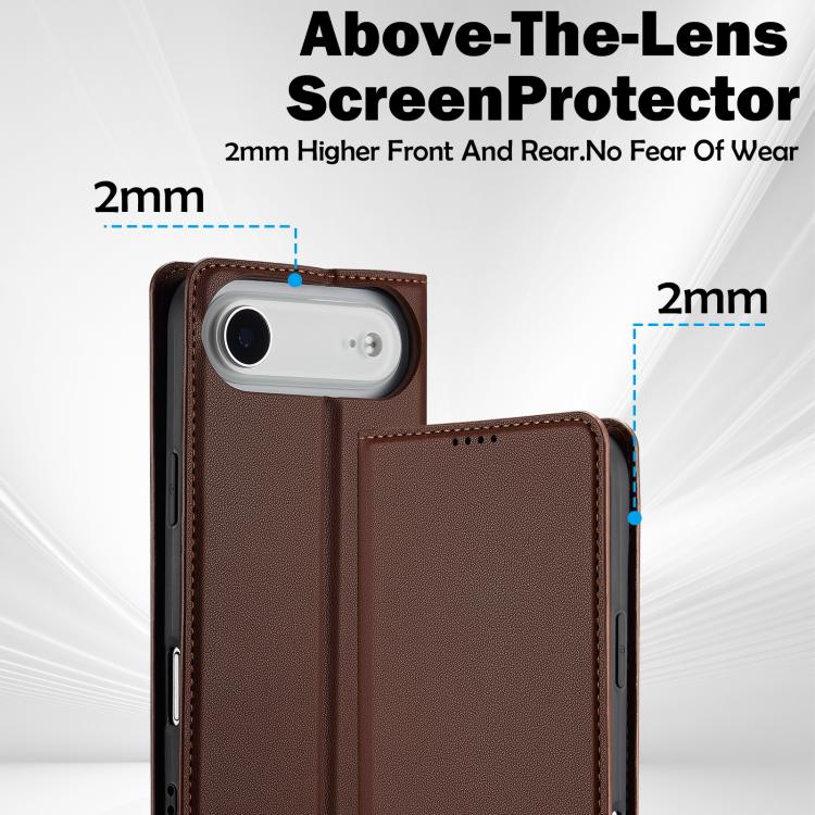 For iPhone Air LC.IMEEKE L1 Series Frosted Fine Texture PU Phone Case