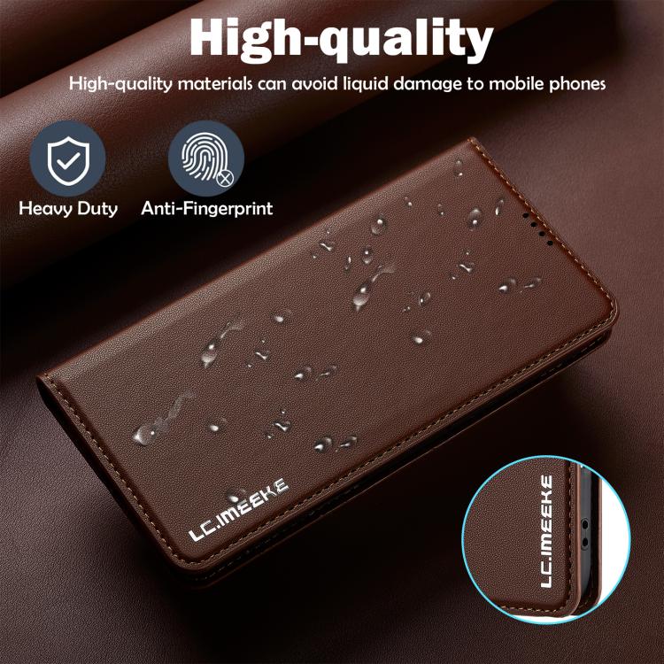 For iPhone Air LC.IMEEKE L1 Series Frosted Fine Texture PU Phone Case