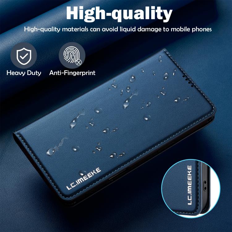 For iPhone Air LC.IMEEKE L1 Series Frosted Fine Texture PU Phone Case