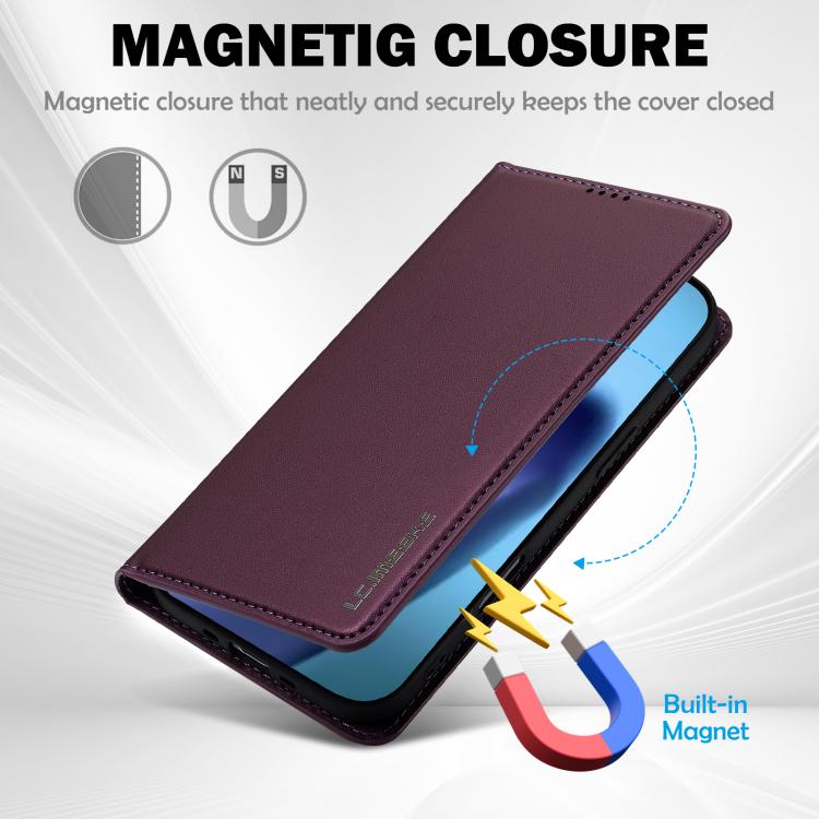 For iPhone Air LC.IMEEKE L1 Series Frosted Fine Texture PU Phone Case