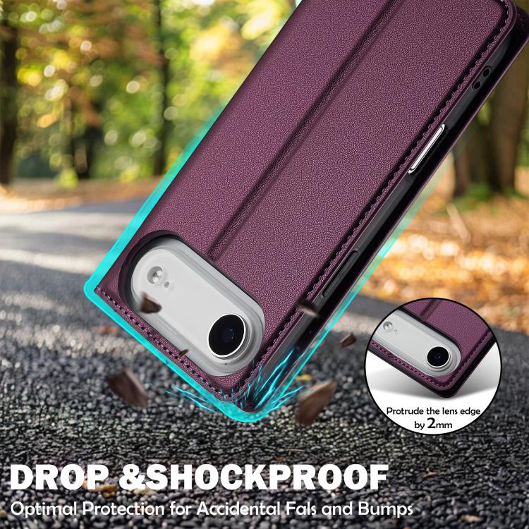 For iPhone Air LC.IMEEKE L1 Series Frosted Fine Texture PU Phone Case