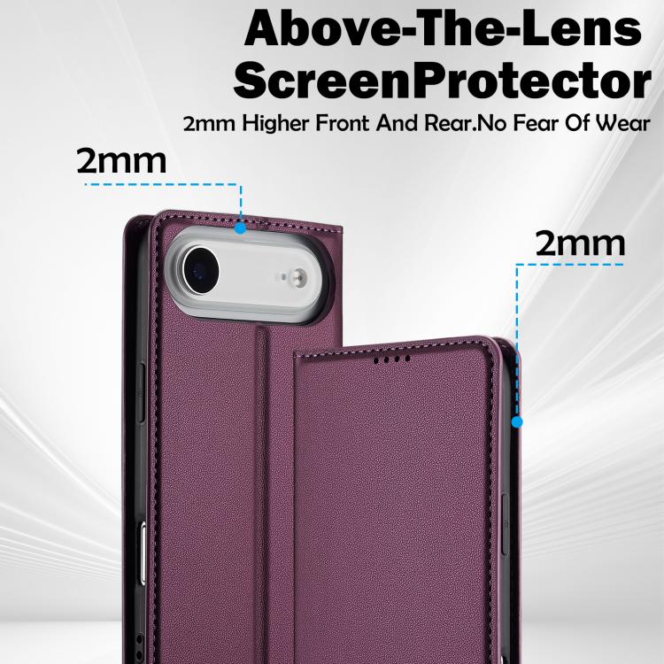 For iPhone Air LC.IMEEKE L1 Series Frosted Fine Texture PU Phone Case