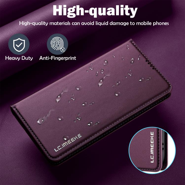 For iPhone Air LC.IMEEKE L1 Series Frosted Fine Texture PU Phone Case