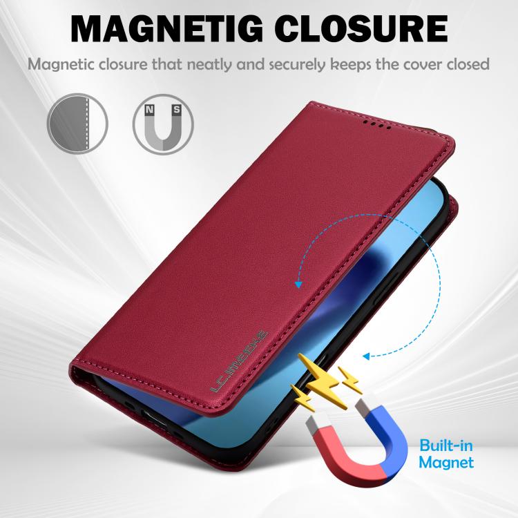 For iPhone Air LC.IMEEKE L1 Series Frosted Fine Texture PU Phone Case
