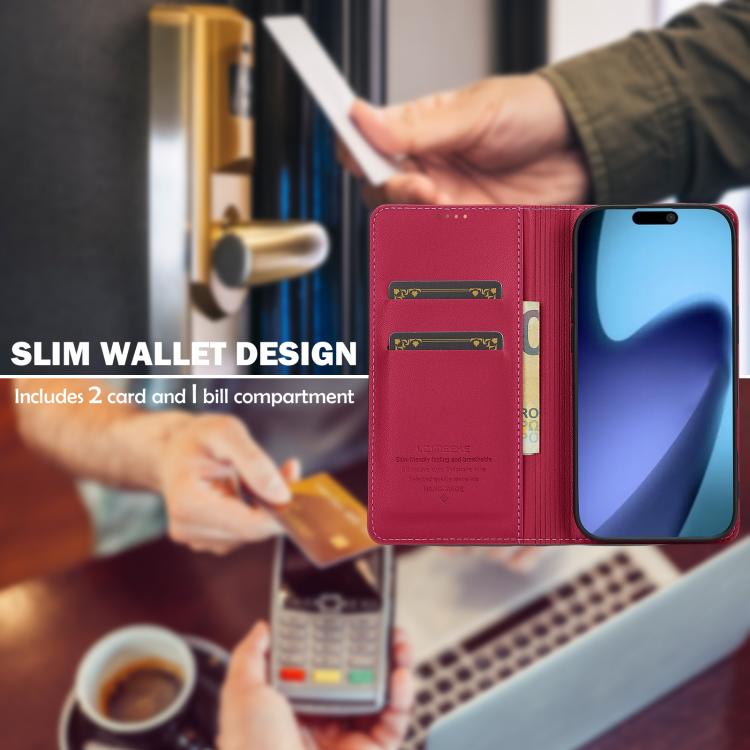For iPhone Air LC.IMEEKE L1 Series Frosted Fine Texture PU Phone Case