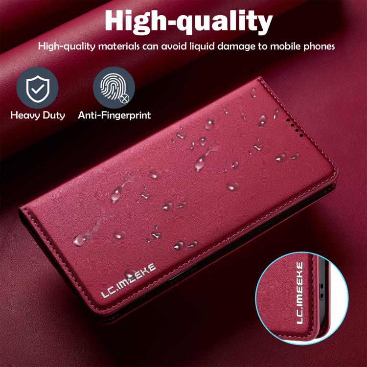 For iPhone Air LC.IMEEKE L1 Series Frosted Fine Texture PU Phone Case