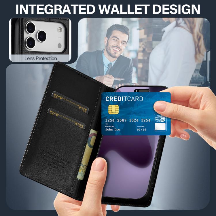 For iPhone 17 Pro LC.IMEEKE L1 Series Frosted Fine Texture PU Phone Case