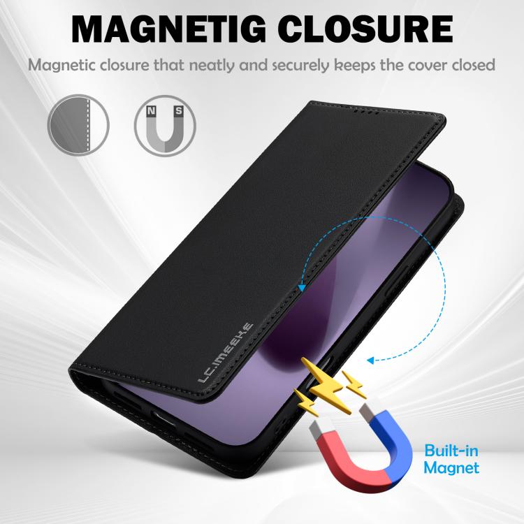 For iPhone 17 Pro LC.IMEEKE L1 Series Frosted Fine Texture PU Phone Case