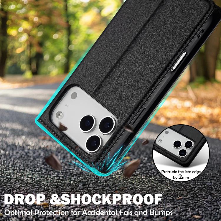 For iPhone 17 Pro LC.IMEEKE L1 Series Frosted Fine Texture PU Phone Case