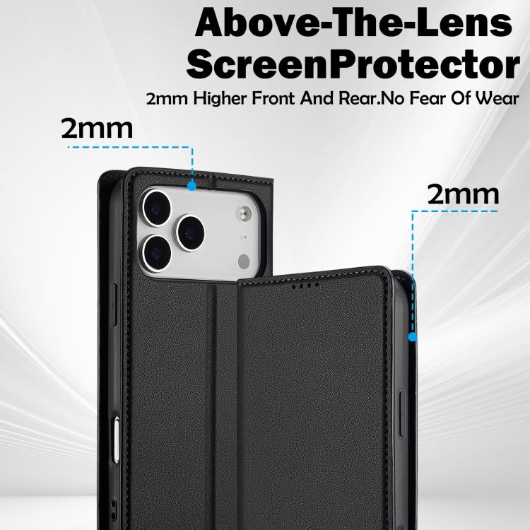 For iPhone 17 Pro LC.IMEEKE L1 Series Frosted Fine Texture PU Phone Case