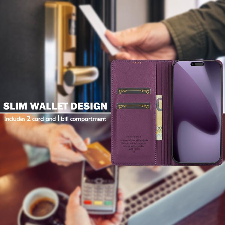 For iPhone 17 Pro LC.IMEEKE L1 Series Frosted Fine Texture PU Phone Case