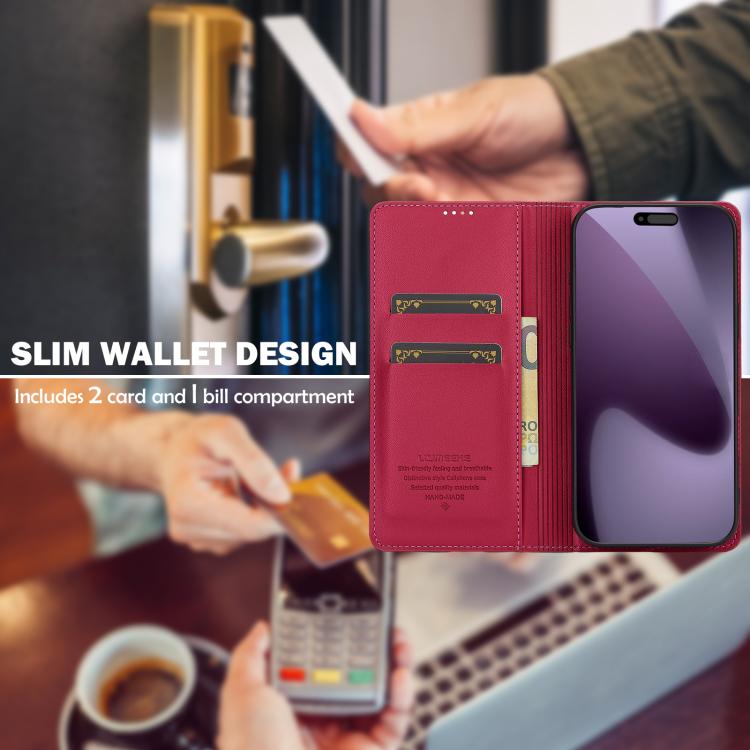 For iPhone 17 Pro LC.IMEEKE L1 Series Frosted Fine Texture PU Phone Case