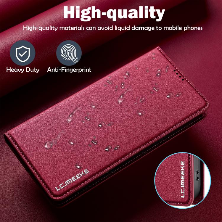 For iPhone 17 Pro LC.IMEEKE L1 Series Frosted Fine Texture PU Phone Case