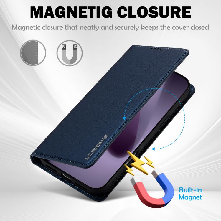 For iPhone 17 Pro Max LC.IMEEKE L1 Series Frosted Fine Texture PU Phone Case