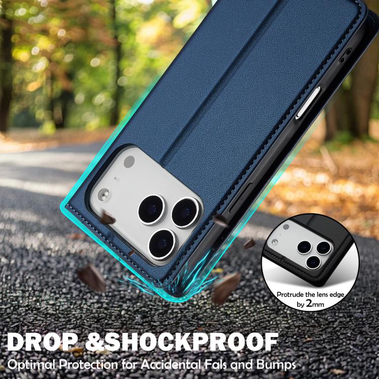 For iPhone 17 Pro Max LC.IMEEKE L1 Series Frosted Fine Texture PU Phone Case