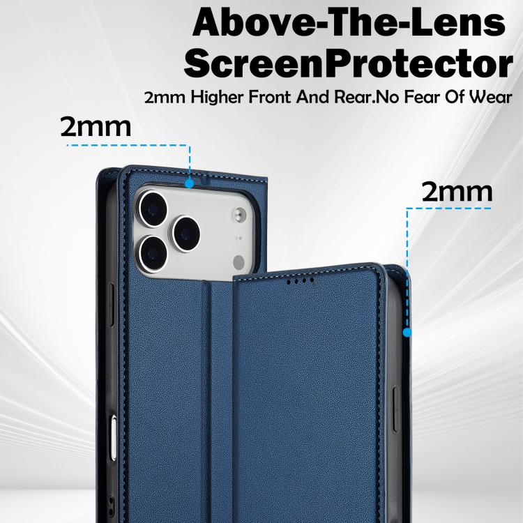 For iPhone 17 Pro Max LC.IMEEKE L1 Series Frosted Fine Texture PU Phone Case