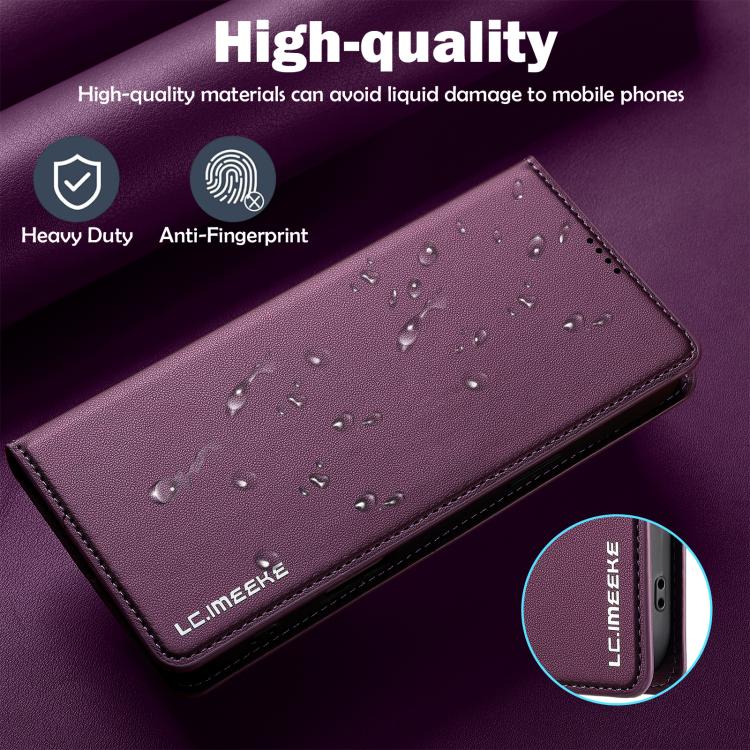 For iPhone 17 Pro Max LC.IMEEKE L1 Series Frosted Fine Texture PU Phone Case