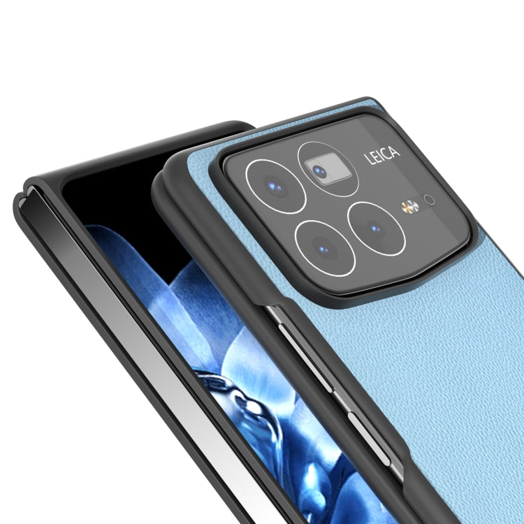For Xiaomi Mix Fold 4 ABEEL Genuine Leather Elegant Black Edge Phone Case