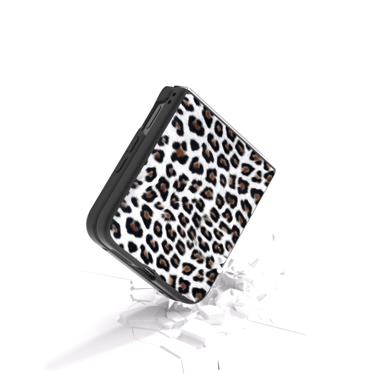 For Xiaomi Mix Flip Black Frame Leopard Full Coverage Phone Case