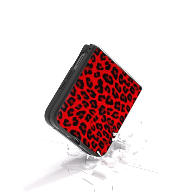For Xiaomi Mix Flip Black Frame Leopard Full Coverage Phone Case