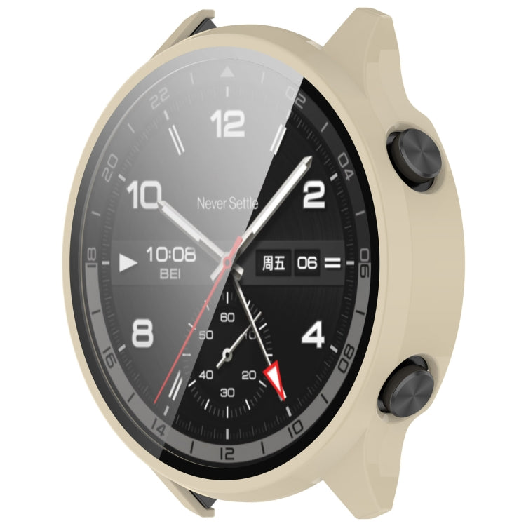 For OnePlus Watch 2R PC + Tempered Film Integrated Watch Protective Case