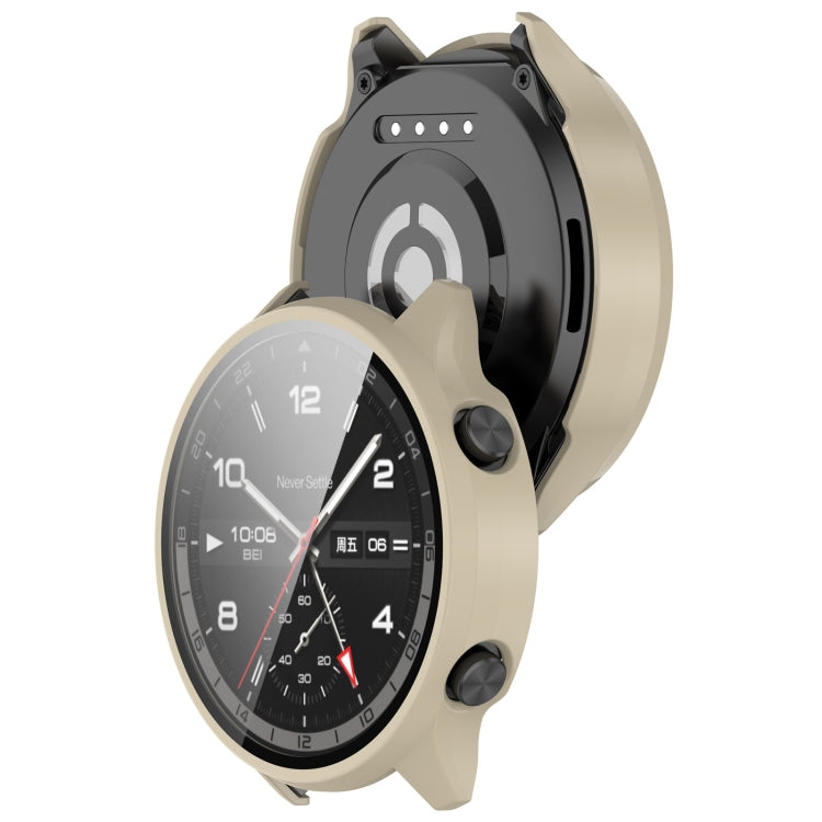 For OnePlus Watch 2R PC + Tempered Film Integrated Watch Protective Case