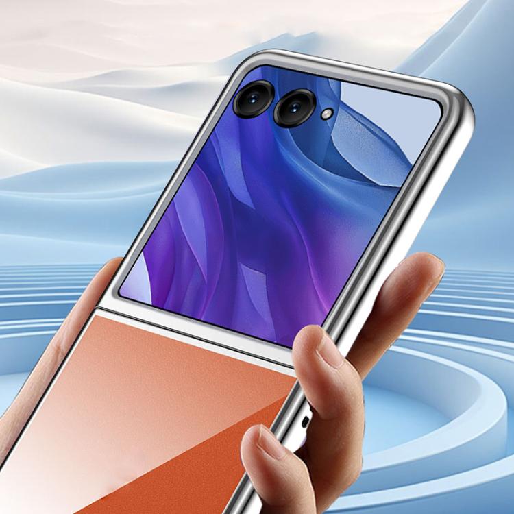 For Motorola Razr 50 Ultra Super Thin Electroplating Transparent Folding Phone Case