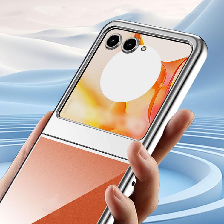 For Motorola Razr 50 Super Thin Electroplating Transparent Folding Phone Case